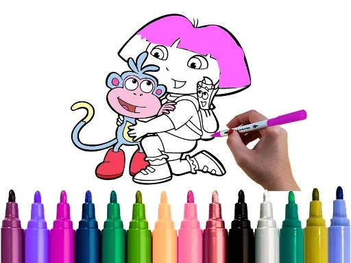 도라 색칠놀이 재밌는 시간 게임