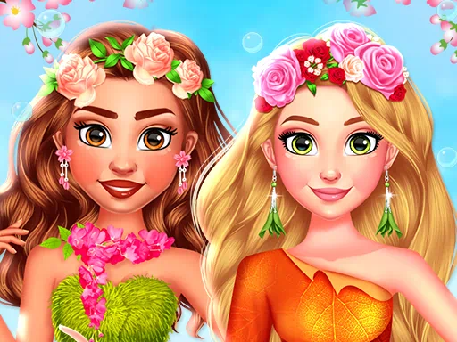 BFF 꽃에서 영감을 받은 패션 게임