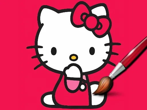 쉬운 색칠 고양이 게임