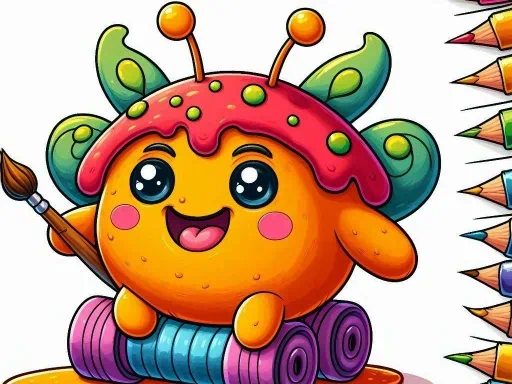 방탄소년단 스프렁키 색칠북 게임